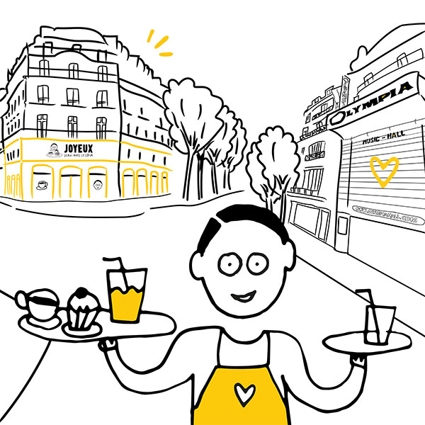 Venir chez Café Joyeux situé en plein coeur de la ville de Paris sur Madeleine